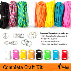 Pinwheel Crafts finished bracelets showcase colorful, wearable designs for daily use.
