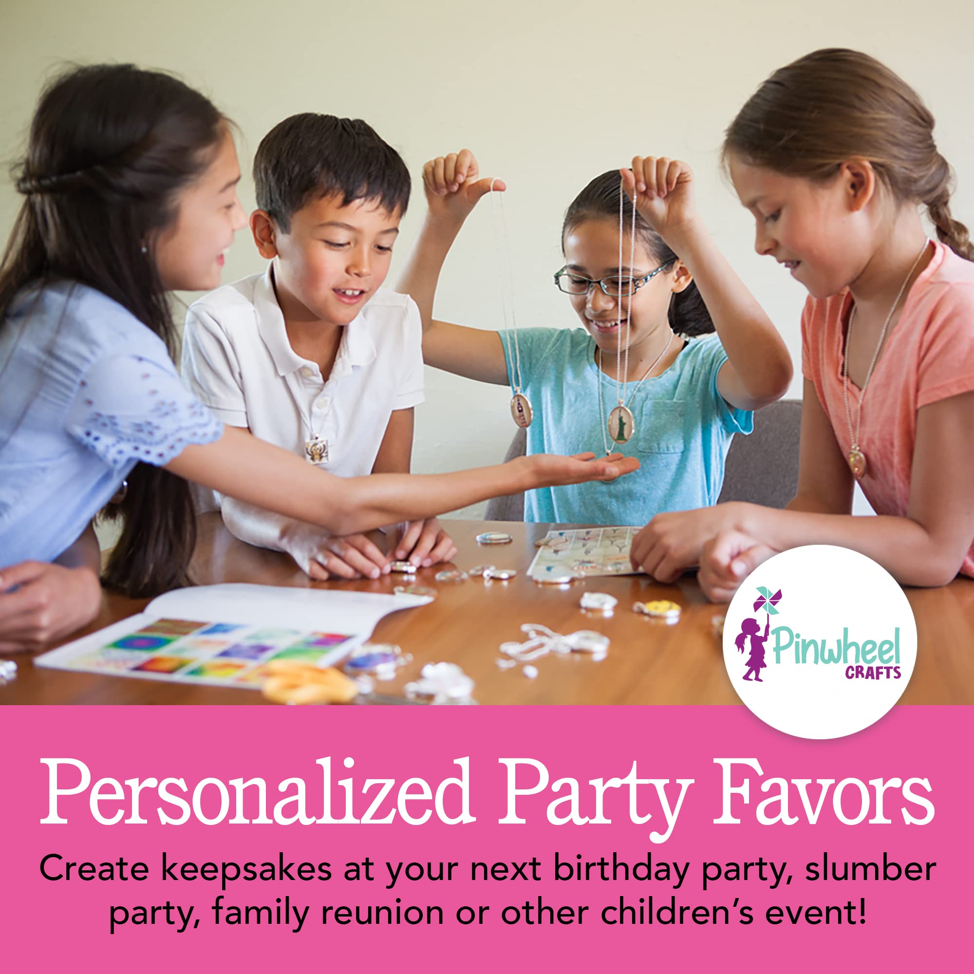 Pinwheel Crafts pendant kit offering 200+ design options for creative expression.