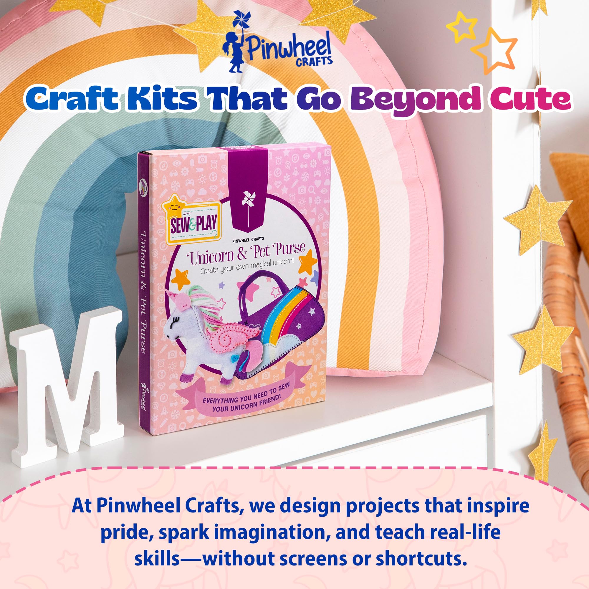 Pinwheel Crafts portable sewing kit for learning anywhere.