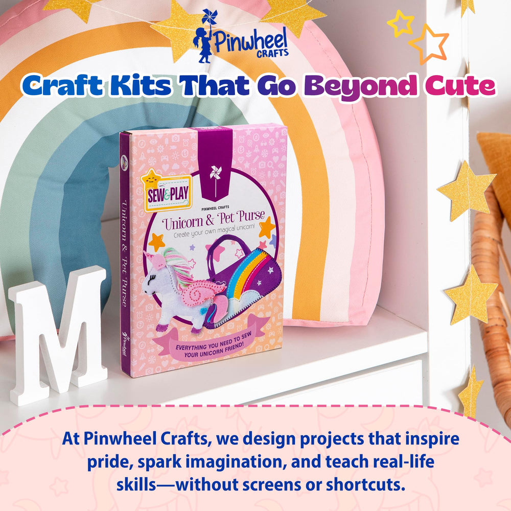 Pinwheel Crafts portable sewing kit for learning anywhere.