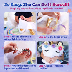 Gift-ready Pinwheel Crafts unicorn pillow kit for a magical surprise