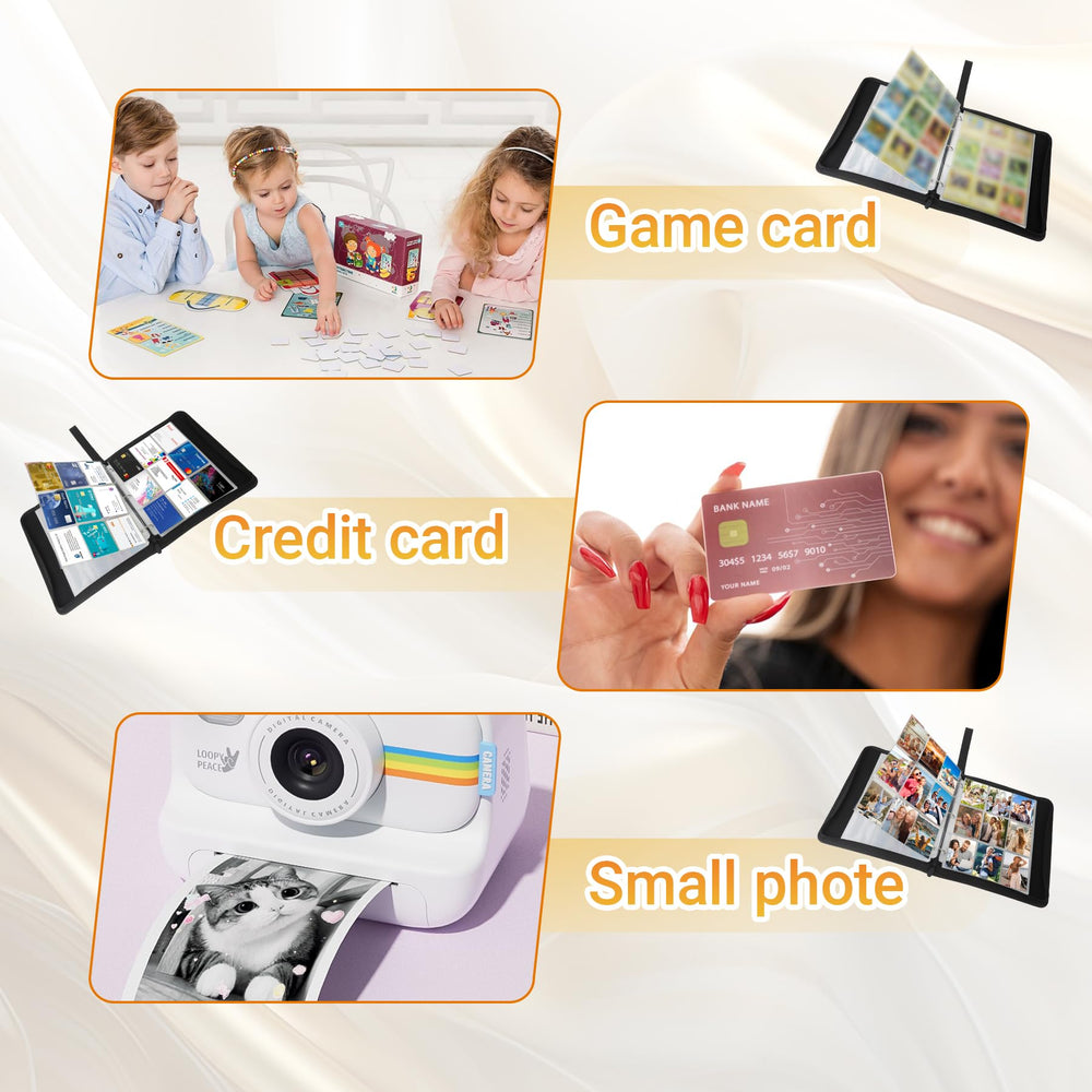 Pinzoveno binder supports major card types for versatile storage.