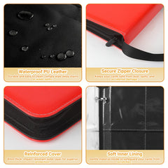 Side-loading pockets allow easy card insertion and removal.
