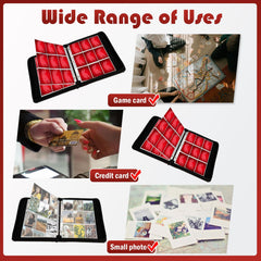 Travel-friendly card organizer ideal for games and trades on the go