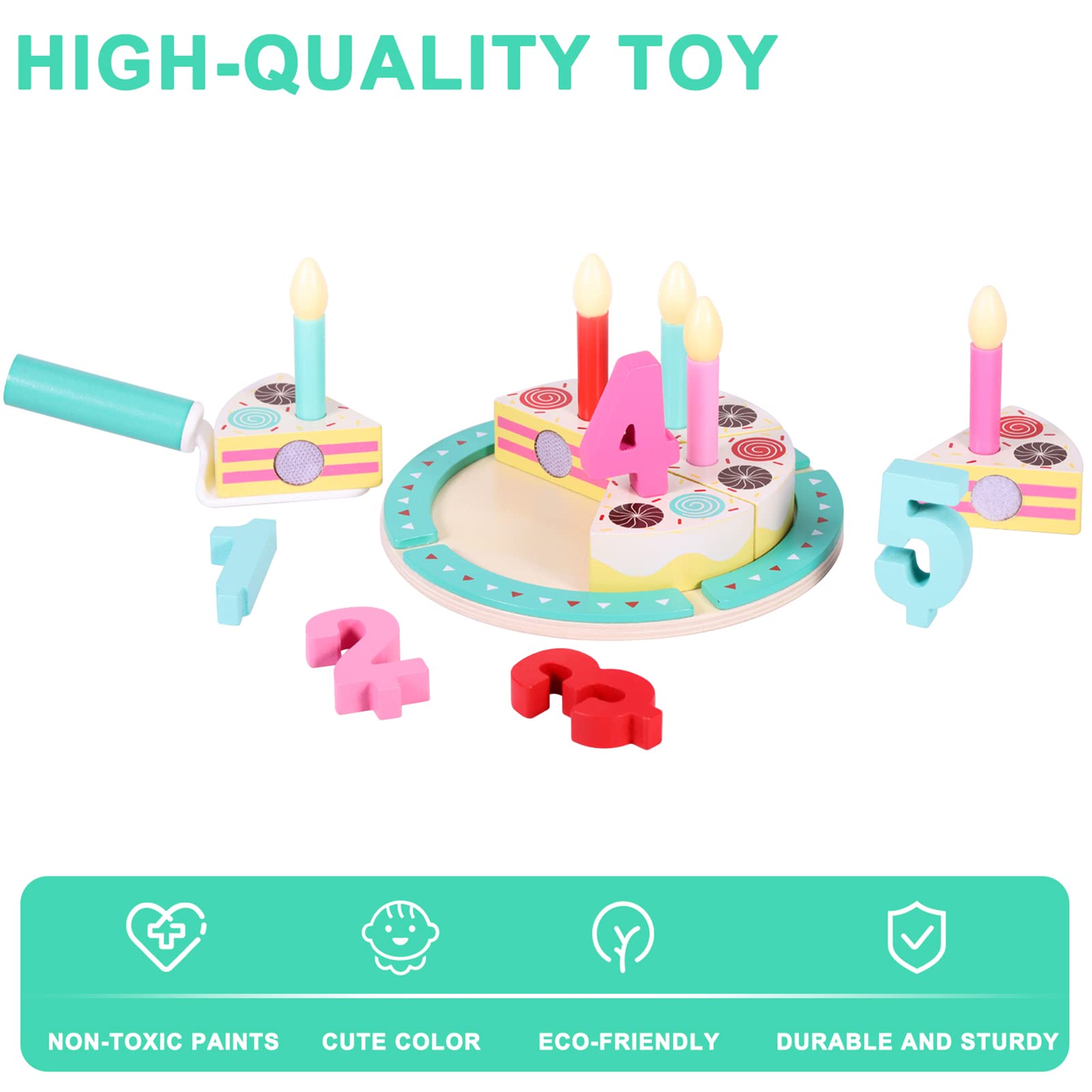 Pithfor serving knife with cake plate for safe, interactive cake serving.