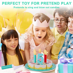 Pithfor Velcro cake slices enable safe pretend slicing.