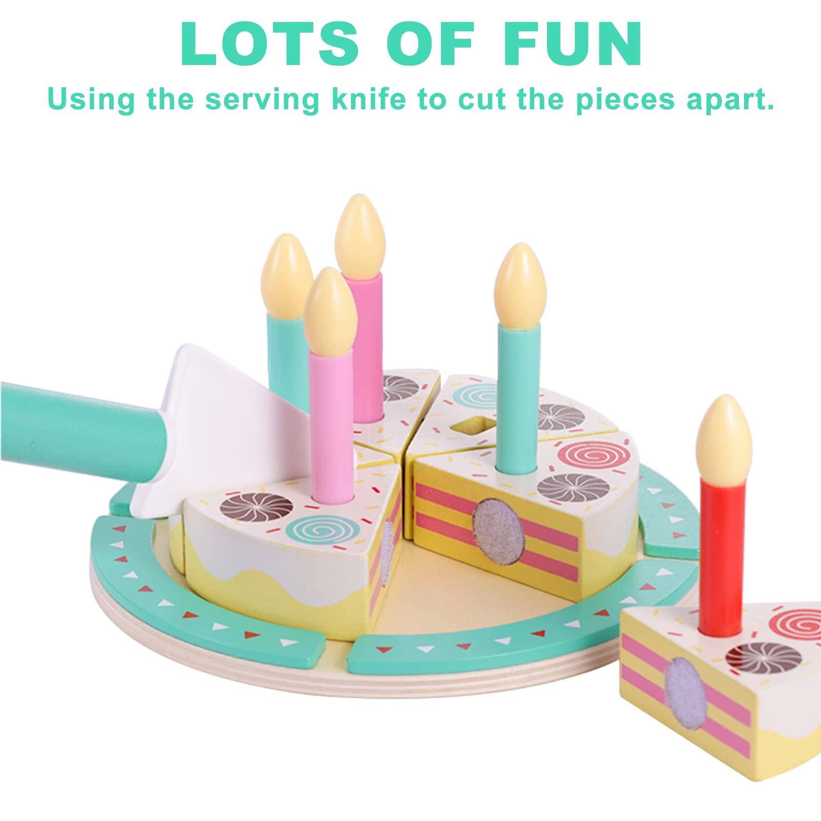 Pithfor wooden numbers help kids learn counting during party pretend play.