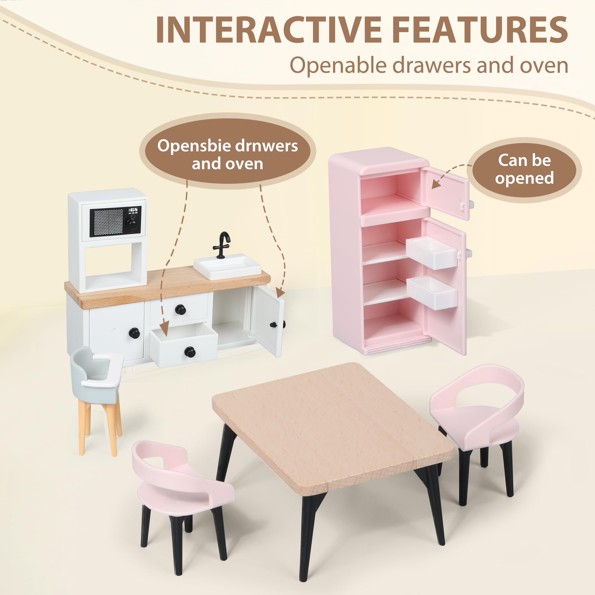Pithfor dog figure set supports nurturing and imaginative scenarios.