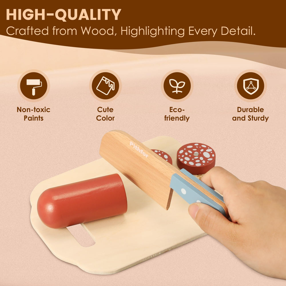 Pithfor Safe Wooden Materials emphasizes durable, child-friendly construction.