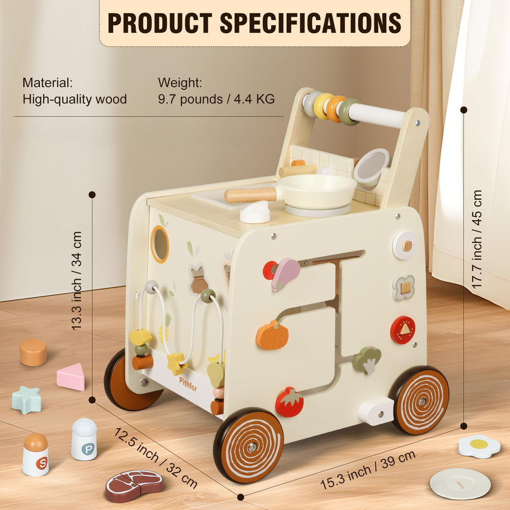 Pithfor walker with anti-slip wheels for stable, safe movement.