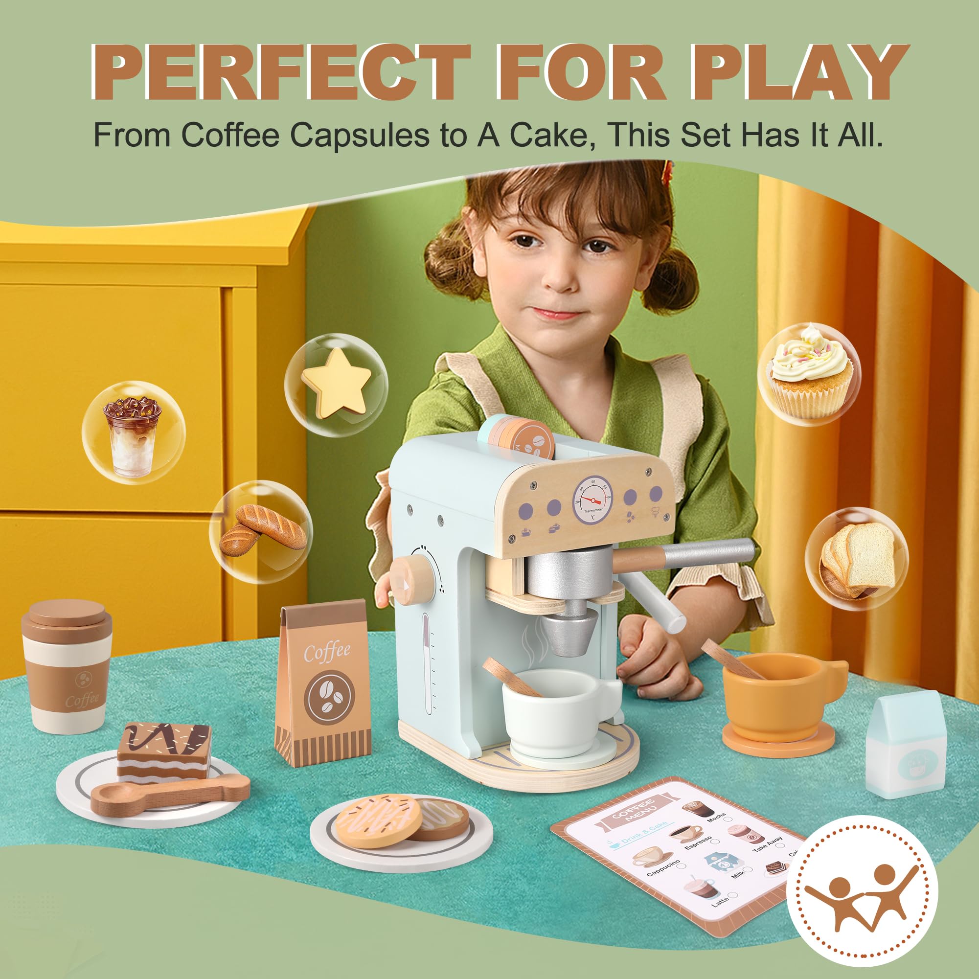 Pithfor wooden coffee capsules set for sensory exploration.
