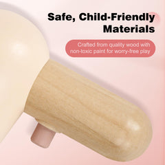 Pithfor wooden makeup toy set salon tools for creative storytelling