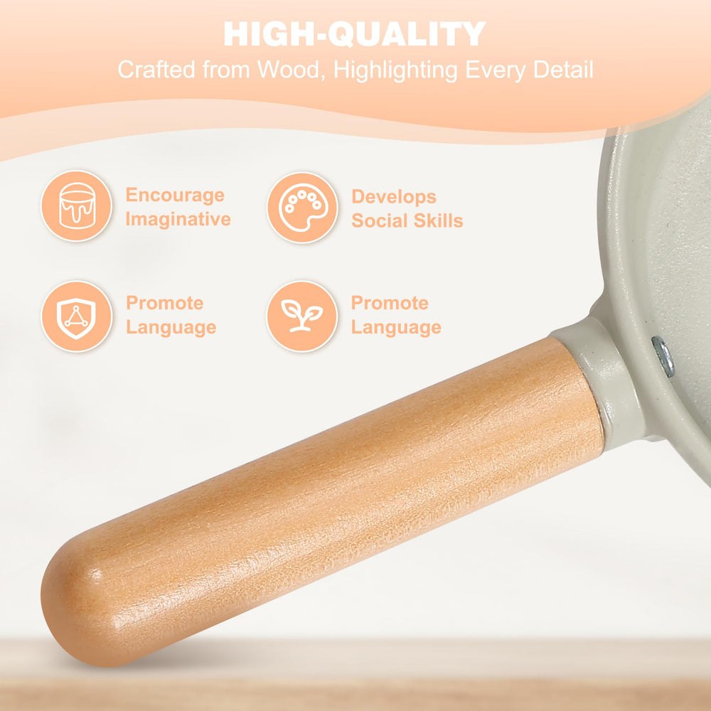 Pithfor wooden utensils foster safe, tactile play and fine motor practice.
