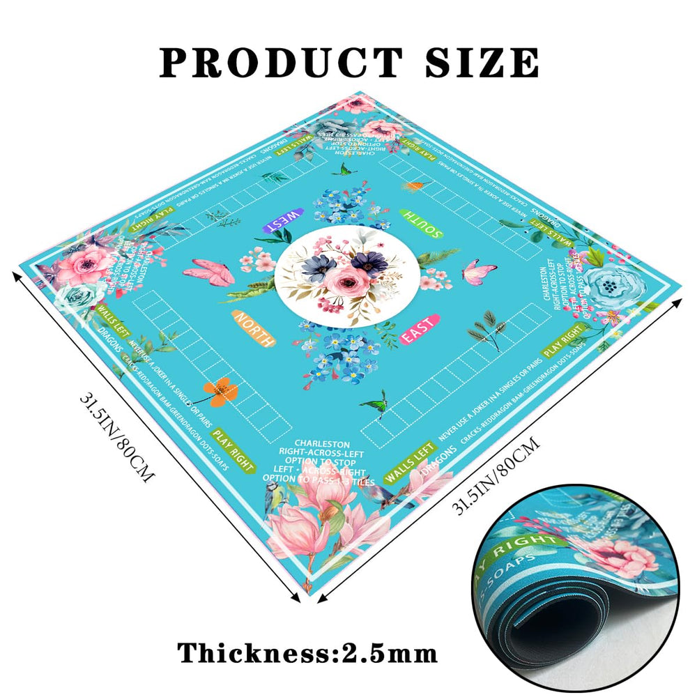 Pittera non-slip rubber back reduces movement during play.