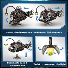 PIVONAX Angler Fish 1038-piece kit with detailed parts