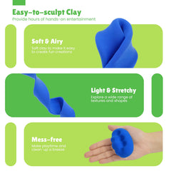 Pivsem ultra-soft non-toxic texture supports safe squishing and shaping.