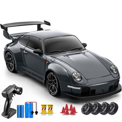 PIWIJOY RC Drift Car with LED lights for night racing and display.