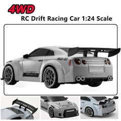PIWIJOY RC Drift Car racing tires provide outdoor grip.