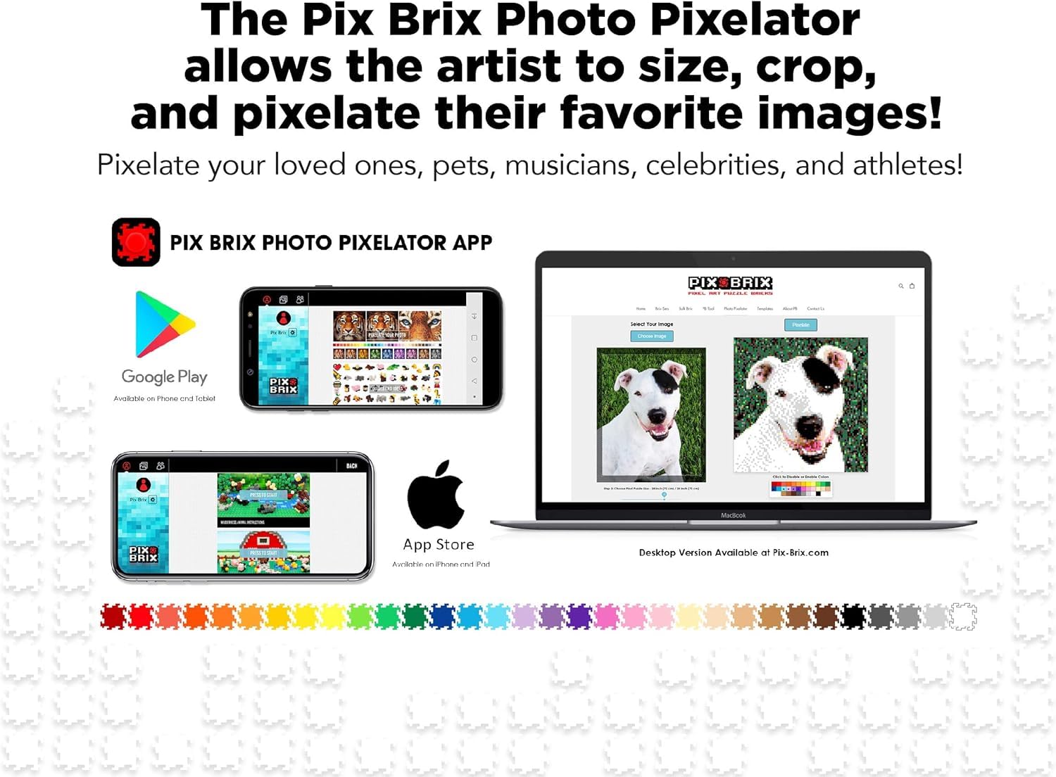 Pix Brix reusable bricks work with other brands for flexible playtime.