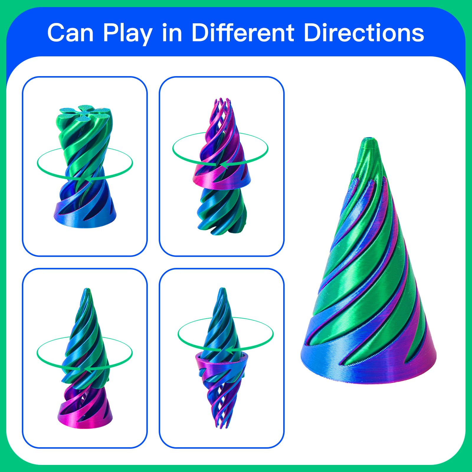 PIXATA 3D-Printed Fidget Design offers smooth turns and hypnotic motion.
