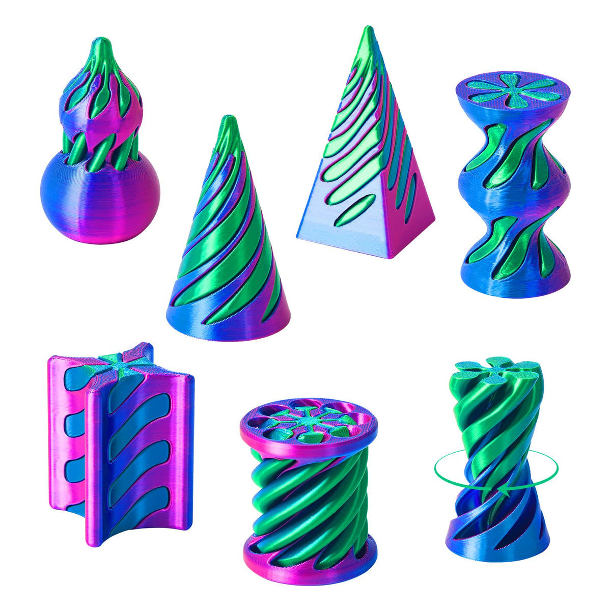 PIXATA Impossible Cone glide illusion—captivating visual trick for focus and calm.