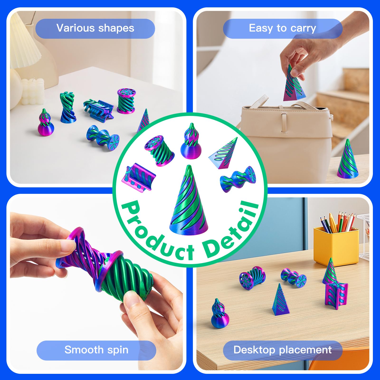 PIXATA Pyramid Pass-Through Toy promotes curiosity and desk decoration.