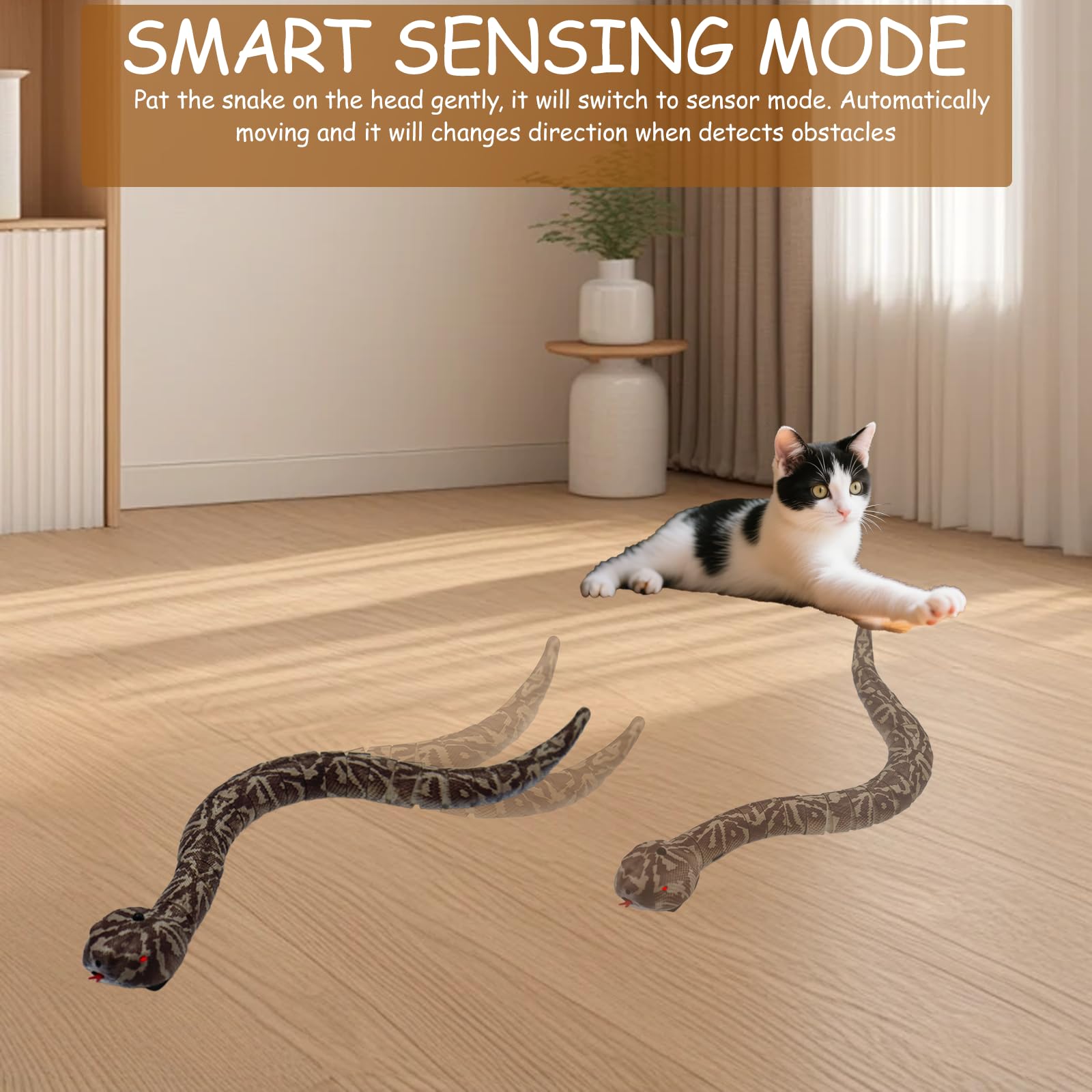 Pixibond ABS plastic snake for durable prank performances.