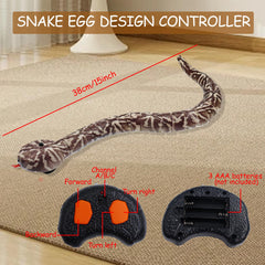 Pixibond realistic snake in action during a playful prank scene.