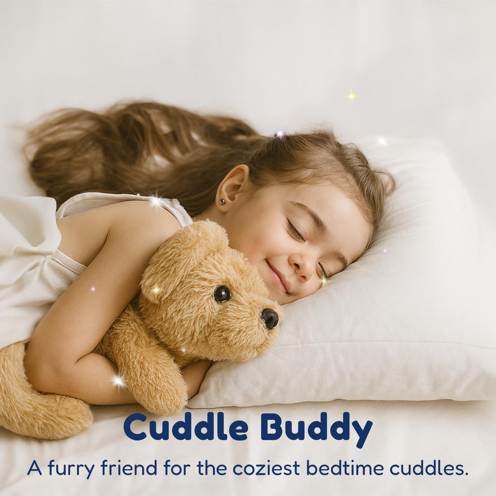 PixieCrush Gift-ready stuffed dog set promotes joyful gifting for birthdays.