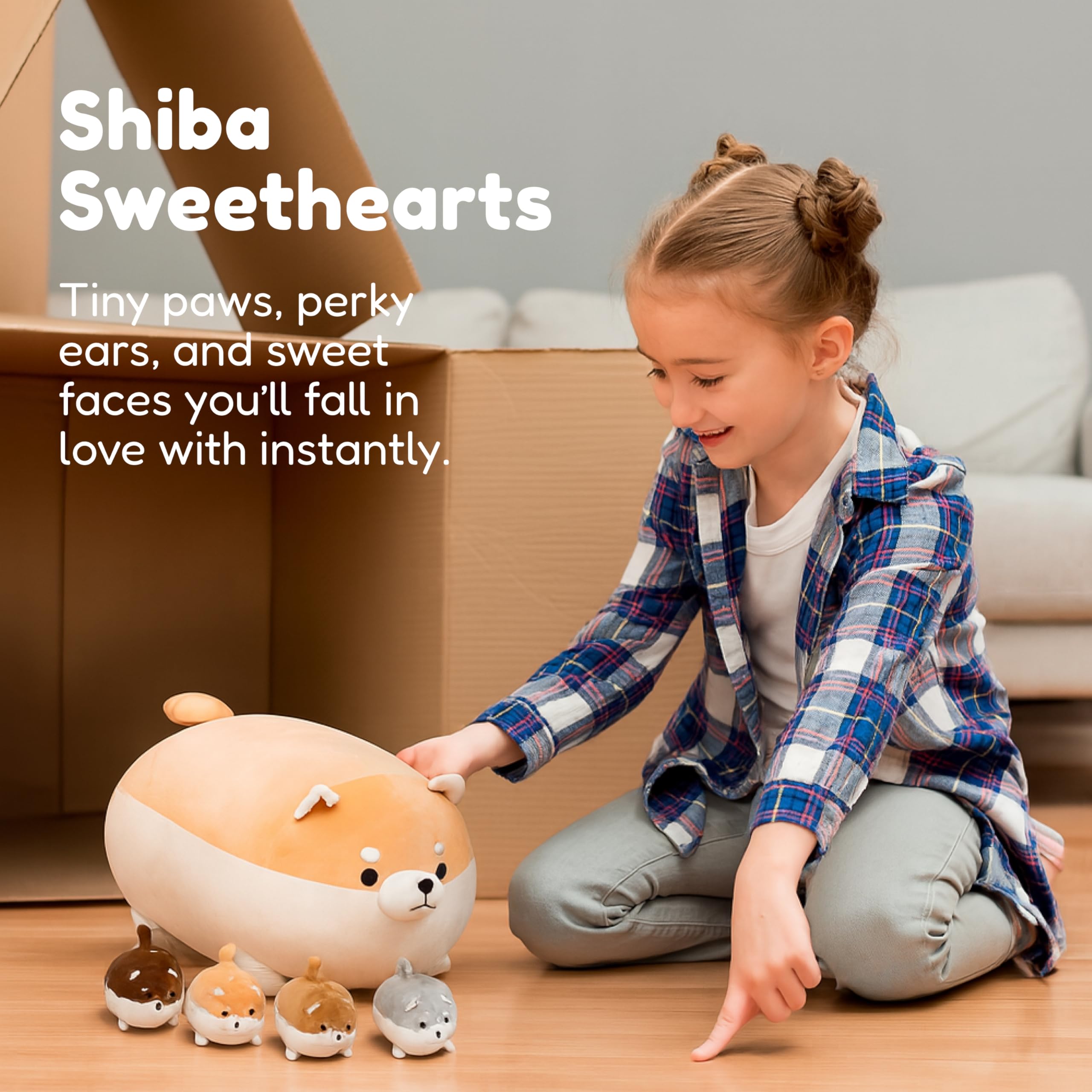 PixieCrush soft Shiba Inu plush accompanies naps and daily adventures.