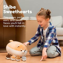 PixieCrush soft Shiba Inu plush accompanies naps and daily adventures.