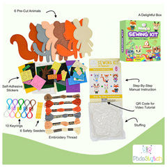 Pixiestytch colorful animal designs inspire creativity and imaginative play