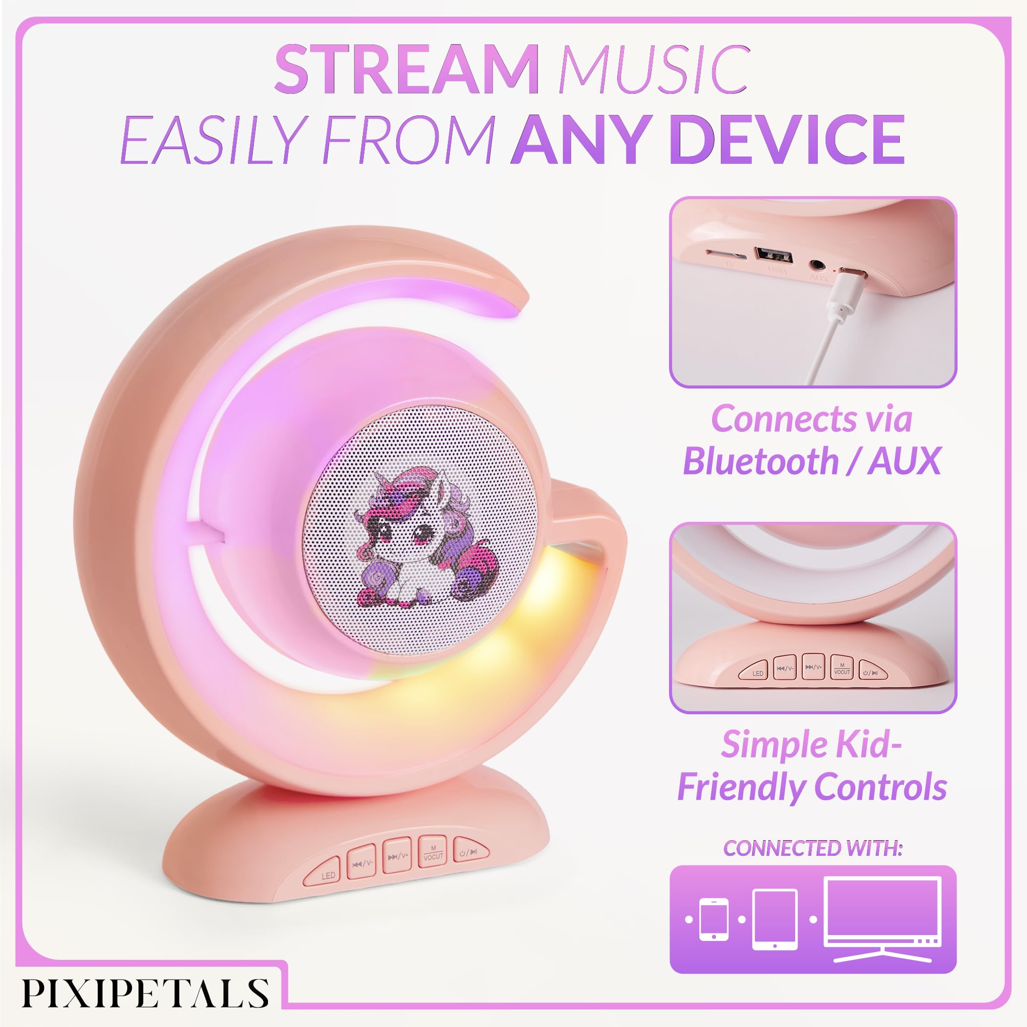 PixiPetals portable design for travel, sleepovers, and backyard performances