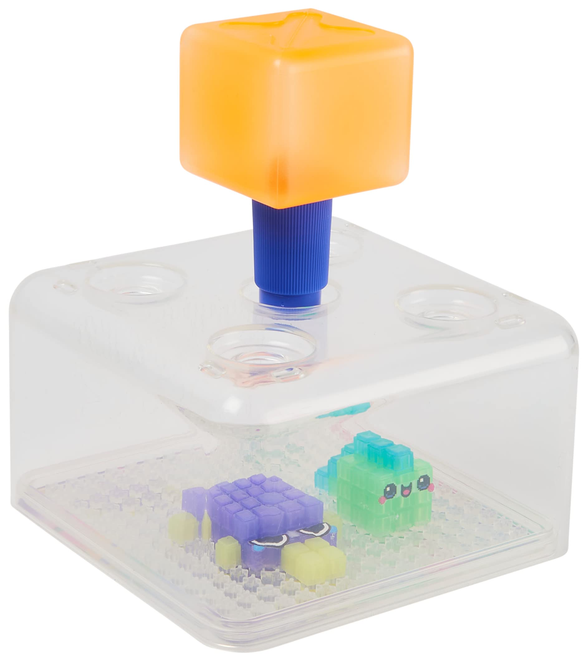 Pixobitz included tools help kids stack, spray, and style precisely.
