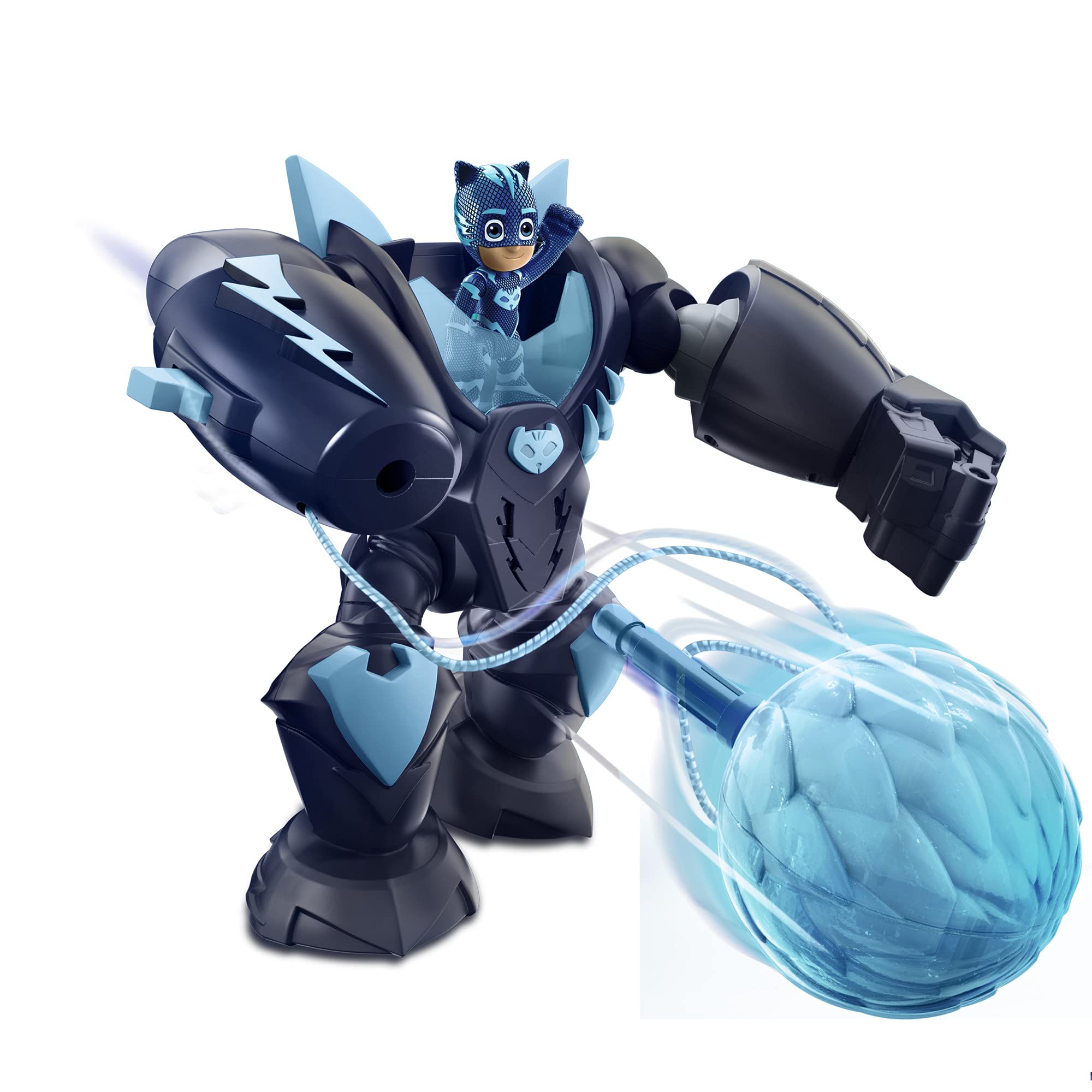 Catboy figure inserted in the Robo-Catboy suit activates hero effects