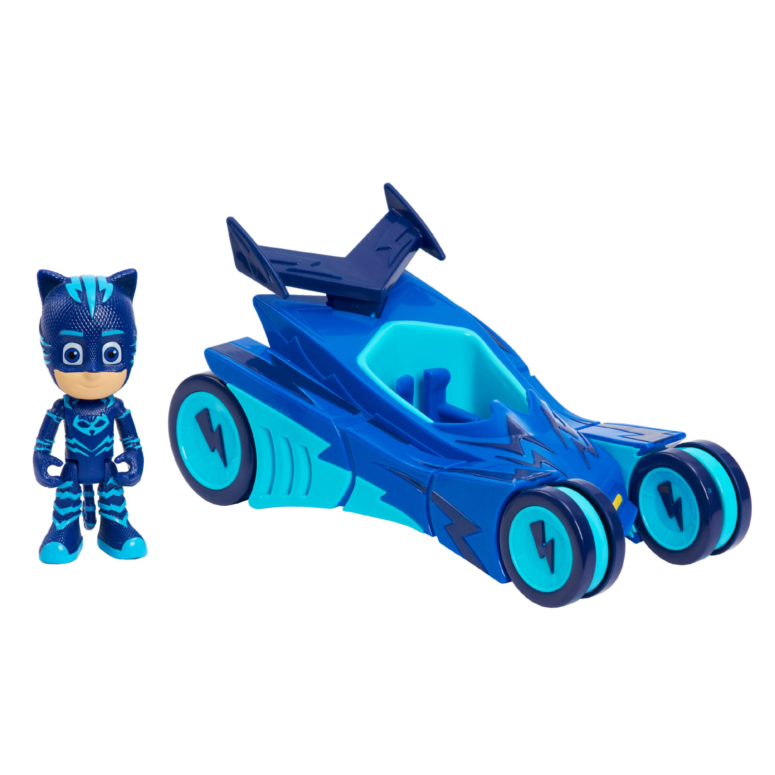 Free-rolling wheels promote classic race-and-rescue play.