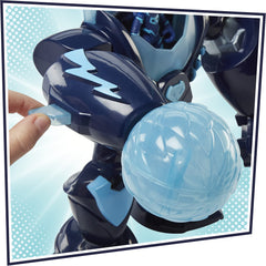 Power Furball launcher activated by button for action-packed play