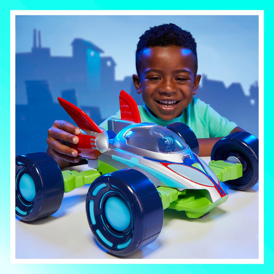 PJ Masks Power Heroes PJ Explorider in sea mode for underwater play