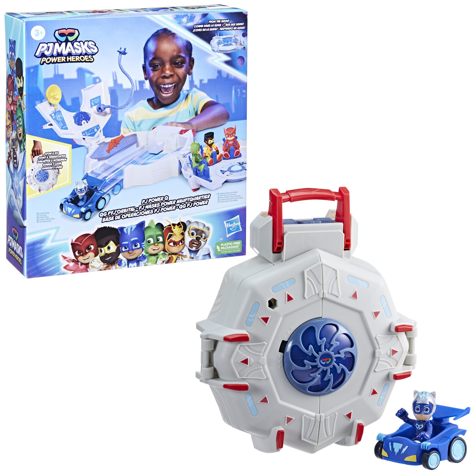 Catboy car and figure set for PJ Masks Power Q playset