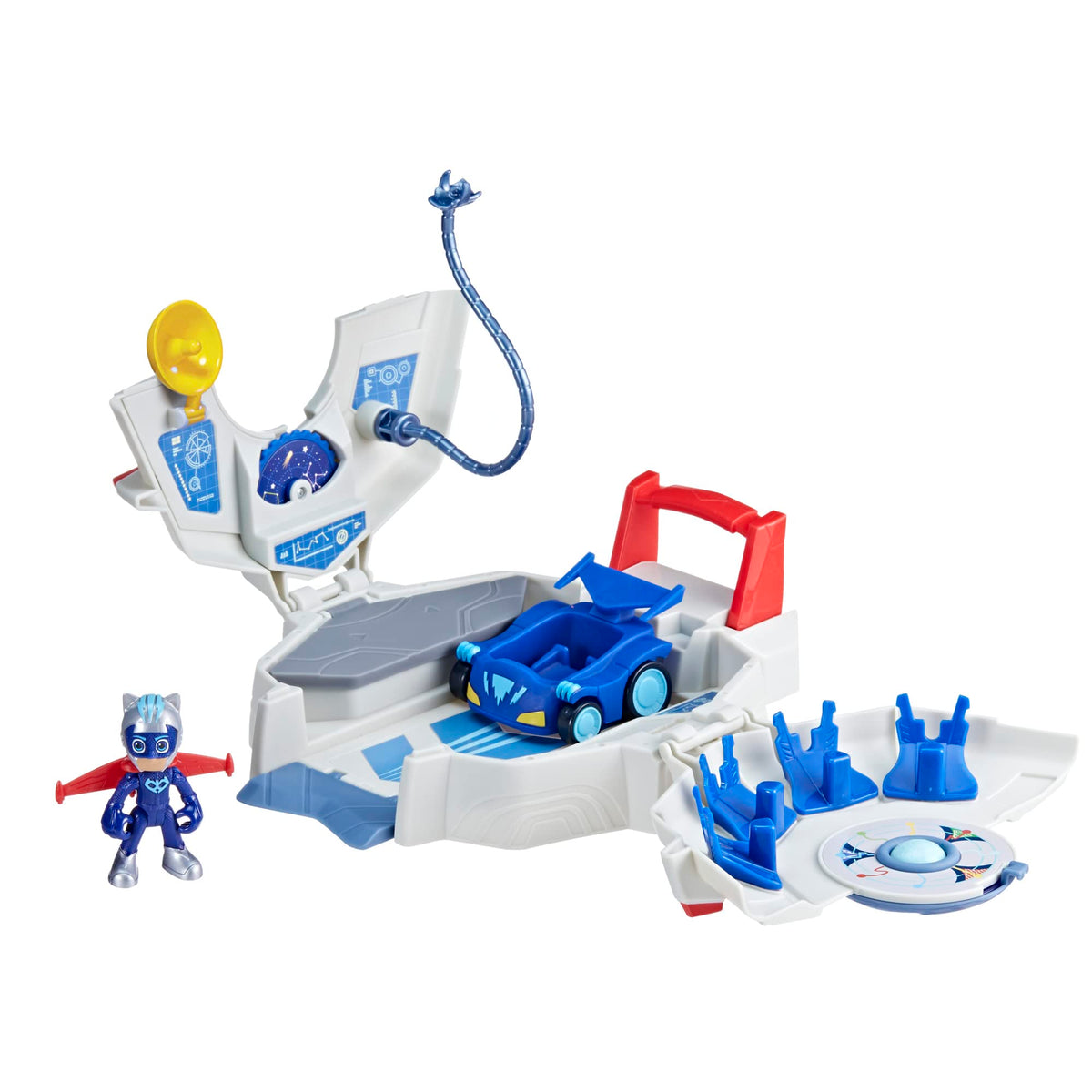 PJ Masks Power Heroes PJ Power Q playset headquarters scene for imaginative missions