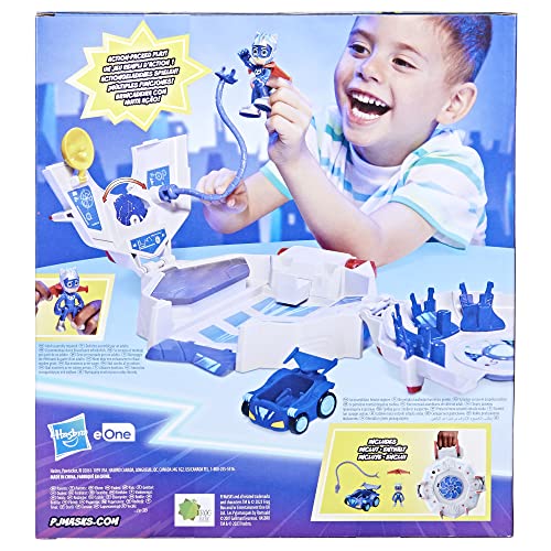 Travel-ready PJ Masks Power Q playset with carrying handle