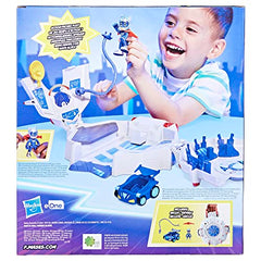 Travel-ready PJ Masks Power Q playset with carrying handle