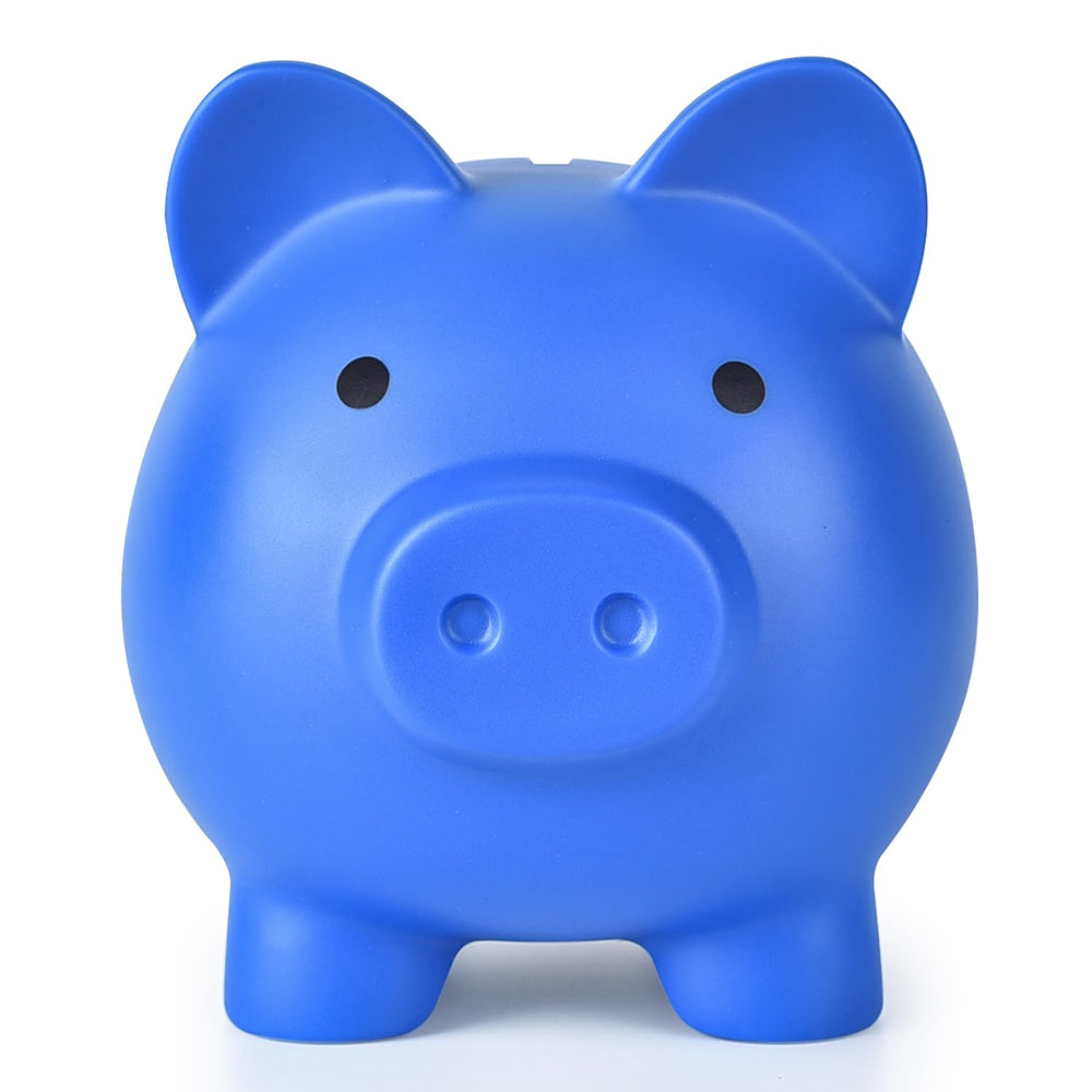 PJDRLLC large piggy bank in unbreakable plastic, built to endure daily use