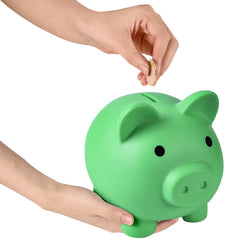 PJDRLLC large piggy bank size 7x5-9x6-3 inches for coins and cash