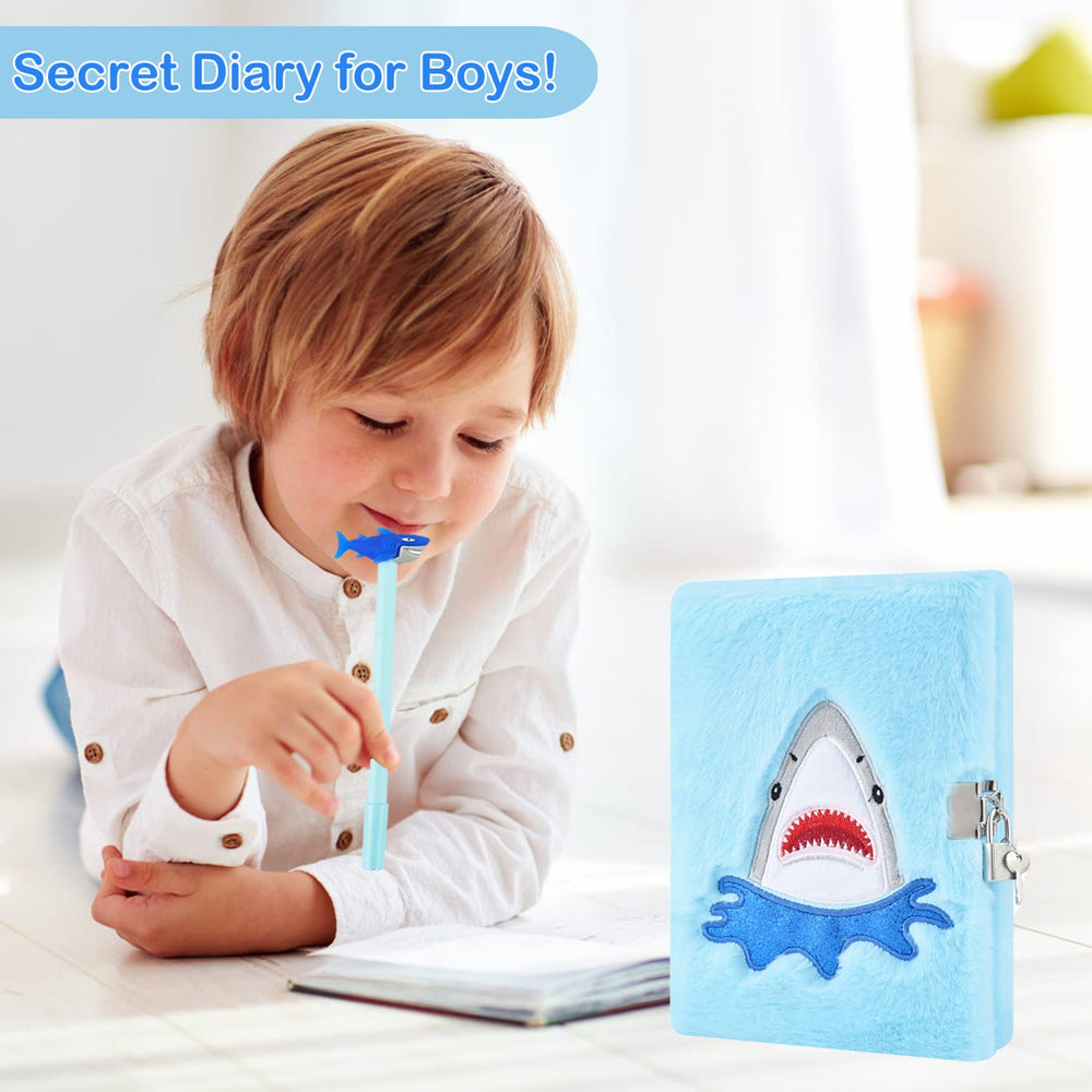 PJDRLLC shark writing pen adds fun to daily journaling for boys.