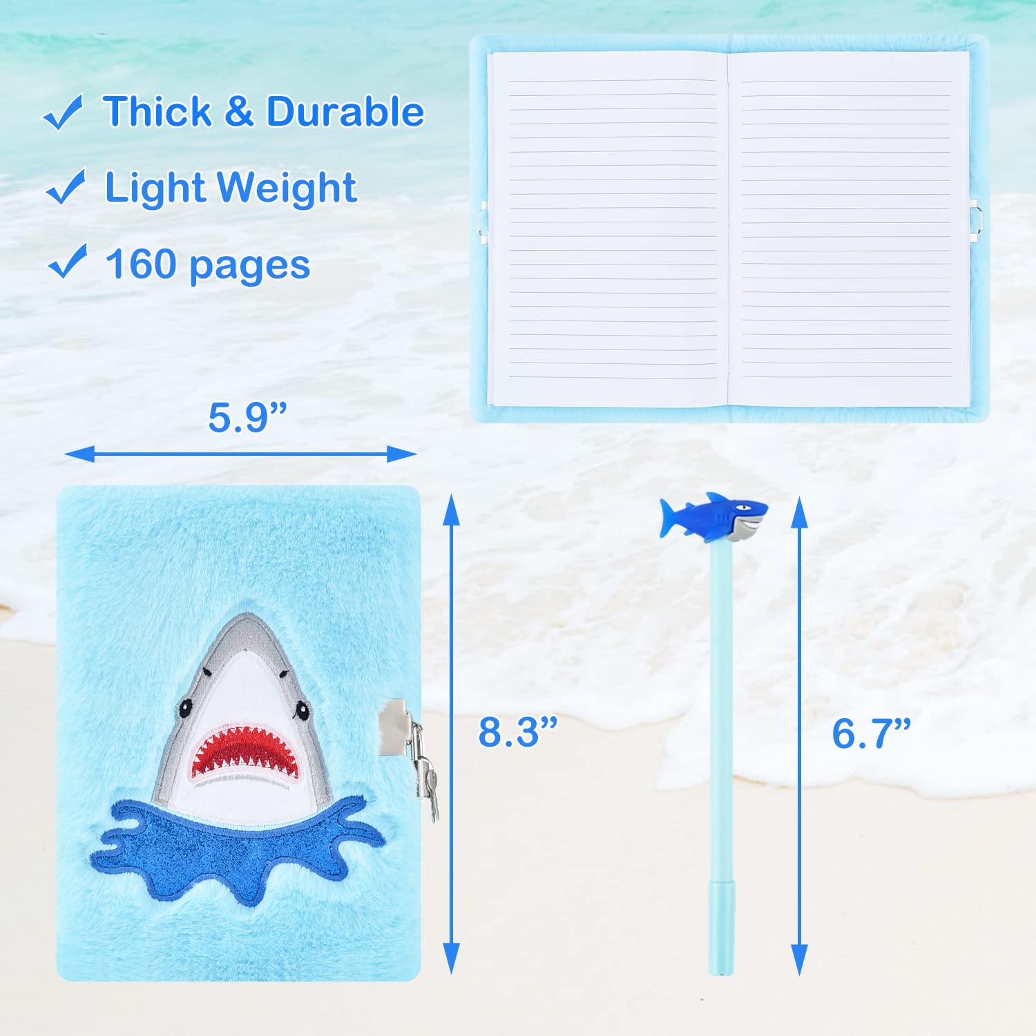 PJDRLLC soft plush diary cover provides cuddly protection.