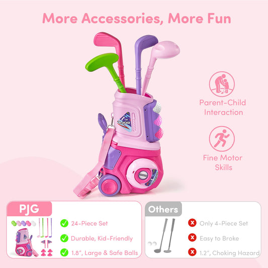 PJG toddler golf putter club for beginner-friendly grip and safe practice.