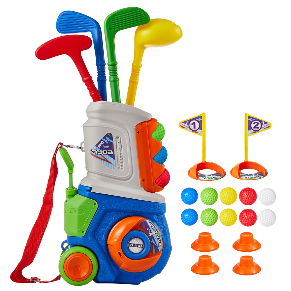 PJG toddler golf set with cart for indoor and outdoor play.