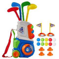 PJG toddler golf set with cart for indoor and outdoor play.