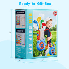 PJG Toddler Golf Set retractable handle for versatile use